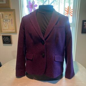 NWT Talbots Purple Blazer Structured Suit Jacket